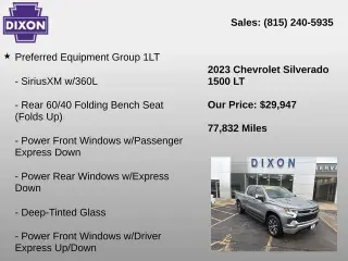 Chevrolet Silverado 1500 2023 4x4 LT 4dr Crew Cab 5.8 ft. SB w/1LT
