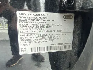 Audi Q7 2019 AWD quattro SE Premium 45 TFSI 4p SUV