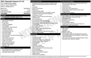 Chevrolet Traverse 2021 LS 4dr SUV w/1LS