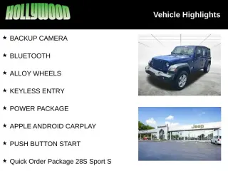 Jeep Wrangler Unlimited 2019 4x4 Sport 4dr SUV