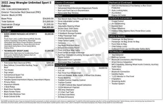 Jeep Wrangler Unlimited 2022 4x4 Willys Sport 4dr SUV