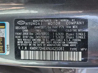 Hyundai PALISADE 2022 AWD Calligraphy 4dr SUV