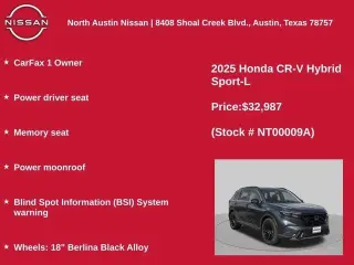 Honda CR-V Híbrido 2025 Sport-L 4p SUV