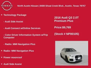 Audi Q3 2016 AWD 2.0T quattro Premium Plus 4p SUV