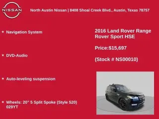 Land Rover Range Rover Sport 2016 AWD HSE 4dr SUV