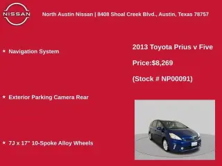 Toyota Prius v 2013 Two 4dr Wagon