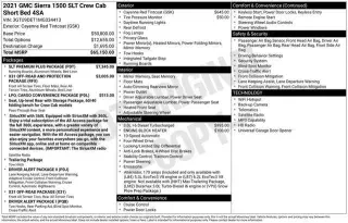 GMC Sierra 1500 2021 4x4 SLT 4p. Cabina de tripulación 5.8 ft. SB