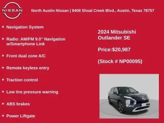 Mitsubishi Outlander 2024 SE 4dr SUV