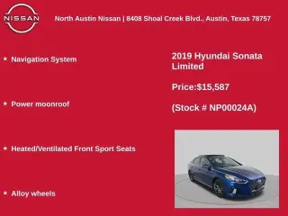 Hyundai SONATA 2019 Limited 2.0T 4dr SedÃ¡n