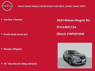 Nissan Rogue 2021 SV 4p Crossover
