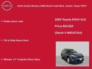 Toyota RAV4 2020 XLE 4dr SUV