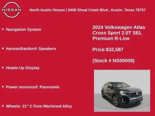 Volkswagen Atlas Cross Sport 2024 AWD SEL Premium R-Line 4Motion 4p SUV