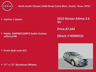 Nissan Altima 2013 2.5 SL 4p Sedan