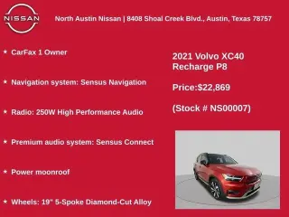 Volvo XC40 Recharge 2021 eAWD Puro Eléctrico P8 4p SUV