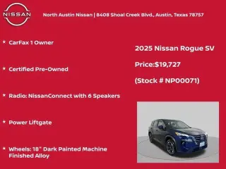 Nissan Rogue 2025 SV 4p Crossover