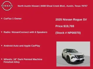 Nissan Rogue 2025 SV 4dr Crossover