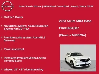 Acura MDX 2023 SH-AWD 4p SUV con Paquete de Tecnología