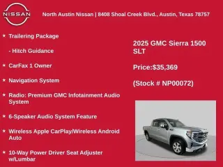 GMC Sierra 1500 2025 4x2 SLT 4dr Crew Cab 5.8 ft. SB