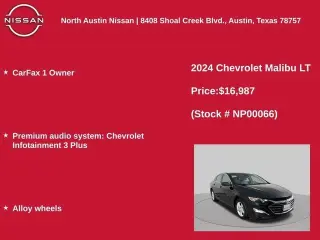 Chevrolet Malibu 2024 LT 4p Sedan con 1LT