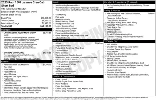 Ram 1500 2023 4x4 Laramie 4dr Crew Cab 5.6 ft. SB Pickup