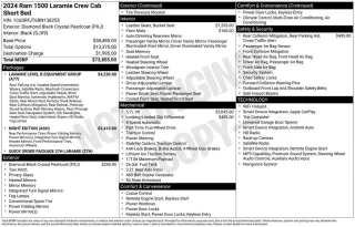 Ram 1500 2024 4x4 Laramie 4dr Crew Cab 5.6 ft. SB Camioneta