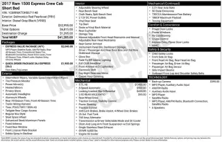 Ram 1500 2017 4x2 Express 4dr Crew Cab 5.5 ft. SB Pickup