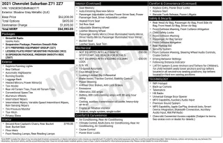 Chevrolet Suburban 2021 4x4 Z71 4dr SUV