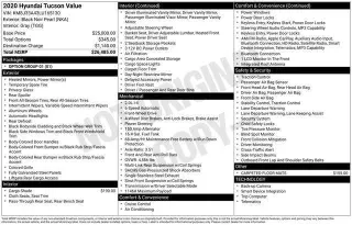 Hyundai TUCSON 2020 Value 4dr SUV