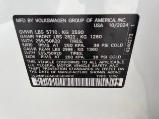 Volkswagen Atlas 2025 SE 4dr SUV con Tecnología