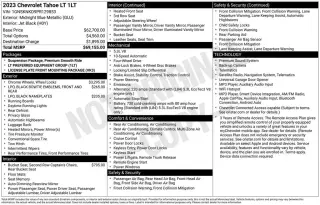 Chevrolet Tahoe 2023 4x4 LT 4p SUV
