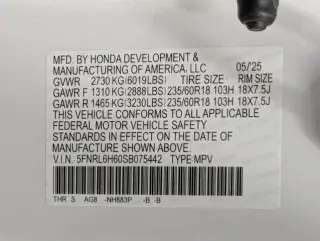 Honda Odyssey 2025 EX-L 4dr Mini-Van