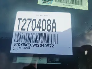Toyota Sienna 2021 XSE 7-Pasajeros 4p Mini-Van