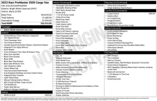Ram ProMaster 2023 2500 136 WB 3dr High Roof Cargo Van