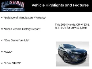 Honda CR-V 2024 4x4 EX-L 4p SUV