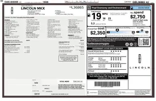 Lincoln MKX 2016 AWD Reserve 4p SUV