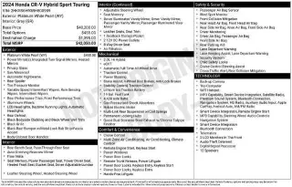 Honda CR-V Hybrid 2024 AWD Sport Touring 4p SUV