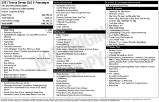 Toyota Sienna 2021 XLE 7-Passenger 4dr Mini-Van