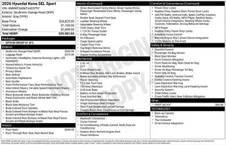 Hyundai KONA 2026 SEL Sport 4dr SUV