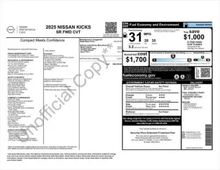 Nissan Kicks 2025 SR 4dr Crossover