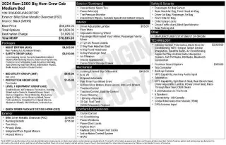 Ram 2500 2024 4x4 Big Horn 4dr Crew Cab 6.3 ft. SB Pickup