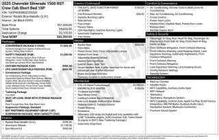 Chevrolet Silverado 1500 2025 4x2 RST 4dr Crew Cab 5.8 ft. SB
