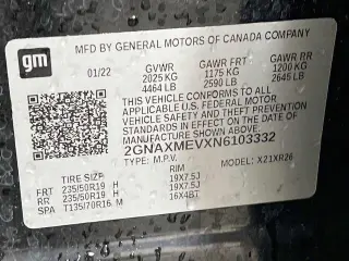 Chevrolet Equinox 2022 RS 4dr SUV