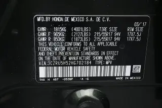 Honda HR-V 2017 EX 4dr Crossover CVT