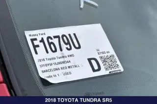 Toyota Tundra 2018 4x4 SR5 4dr CrewMax Cab Pickup SB (5.7L V8)
