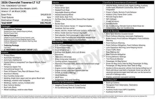 Chevrolet Traverse 2026 LT 4 SUV