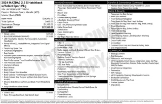 Mazda Mazda3 Hatchback 2024 2.5 S Select Sport 4dr Hatchback