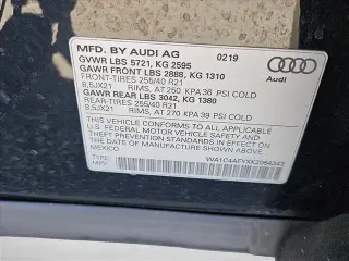 Audi SQ5 2019 AWD 3.0T quattro Prestige SUV de 4 puertas