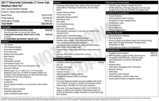 Chevrolet Colorado 2017 4x4 LT 4dr Crew Cab 5 ft. SB