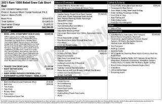 Ram 1500 2021 4x4 Rebel 4dr Crew Cab 5.6 ft. SB Pickup