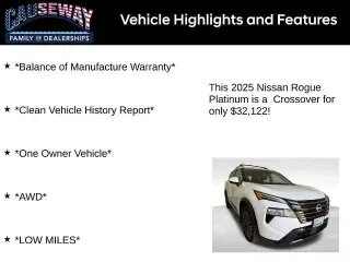 Nissan Rogue 2025 AWD Platinum 4p Crossover